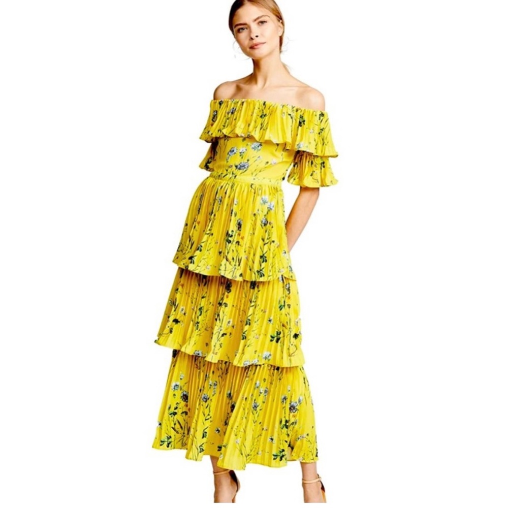 OPT Vimmy tiered ruffle dress